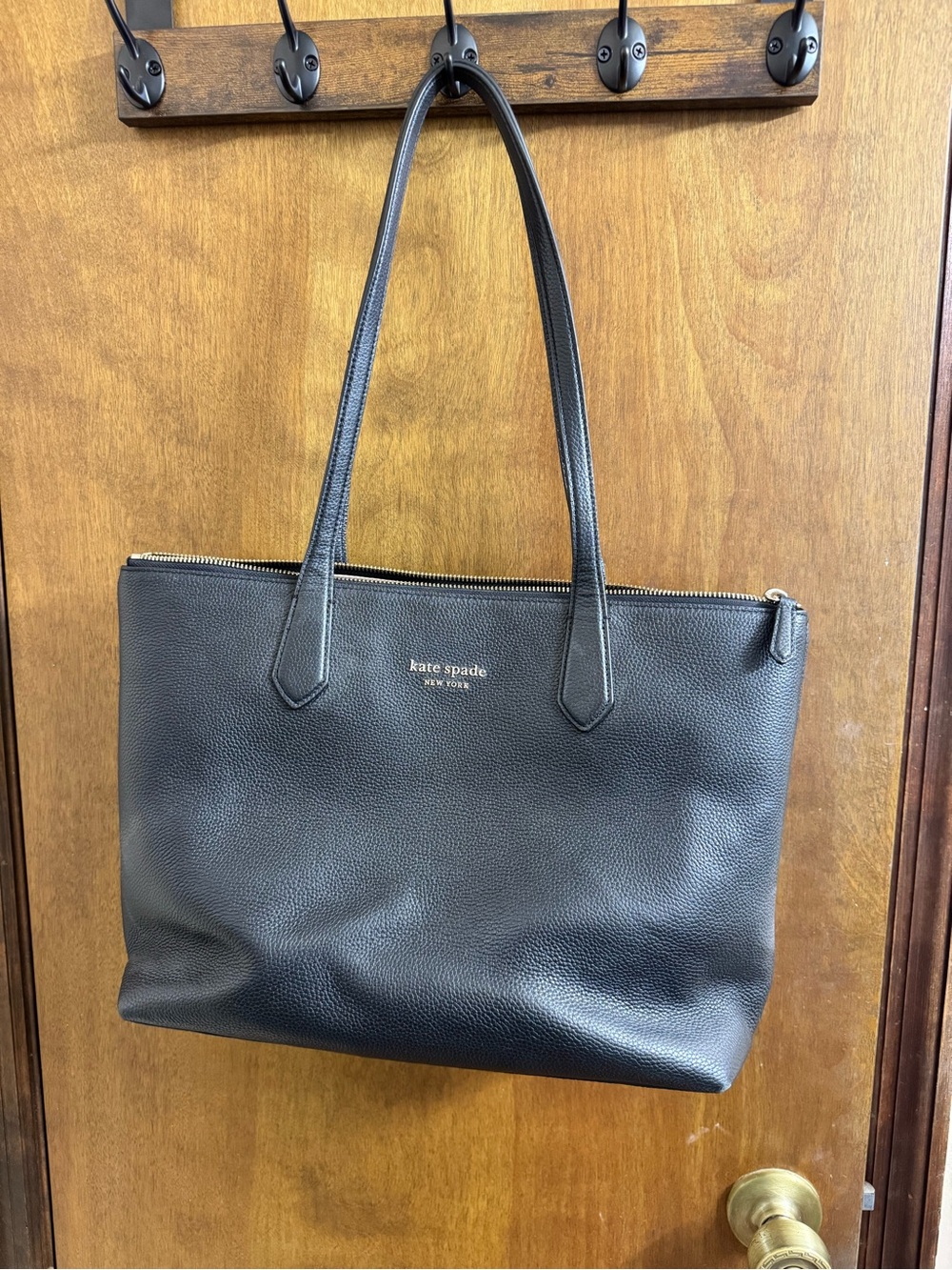 Kate Spade black New York Veronica Large Leather Tote